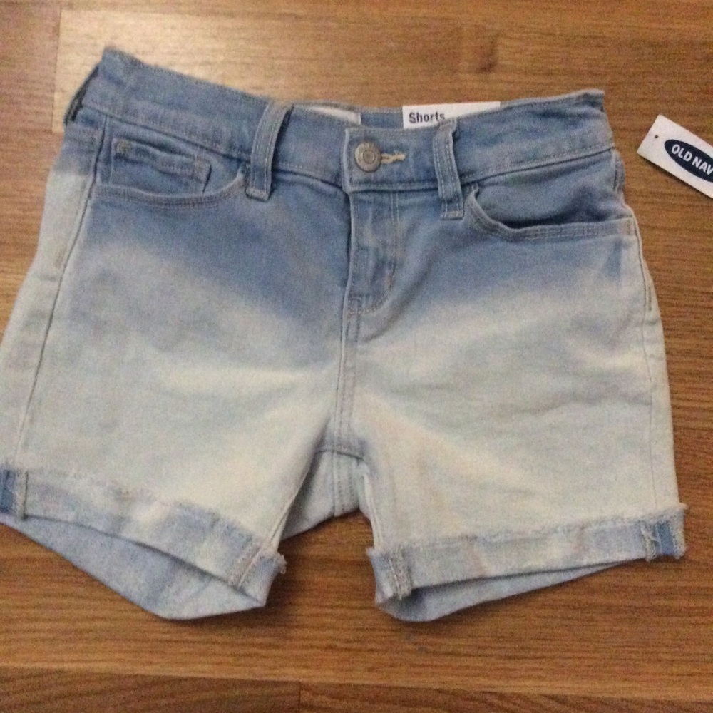 Dip Dye Belted Solar Flare Shorts